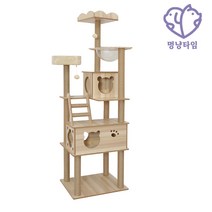 멍냥타임 우드 6단 캣타워, 우드6단캣타워