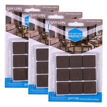 리빙아이 마루보호패드 바닥보호패드 바닥긁힘방지 의자발 커버 소음방지 패드, 사각-중(3개)