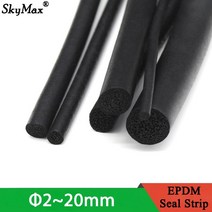 25M 34567890246820mm EPDM O 형 원형 씰링 스트립 방음 방진 발포 고무 씰, 02 Dia 3mm_01 2 Meters