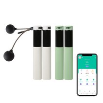 쿨린 점핏 스마트 디지털 무선 줄없는줄넘기+홈트추 WIMI-101, 화이트