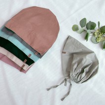 여성 면 두건 비니 사계절 봄 여름 가을 겨울 조리 공방 얇은