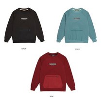 블랙야크키즈 아동용 우븐포켓 액션 맨투맨티셔츠