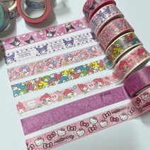 마스킹테이프 다꾸 산리오 캐릭터 쿠로미 마이멜로디시나모롤 키티, 012