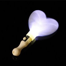 NHA914996LED 야광 하트봉 실버 응원봉 야광봉 콘서트봉, 단일색상선택했어요