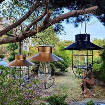 태양광 정원등 태양열 정원조명 전등갓 거치대 포함, 청동