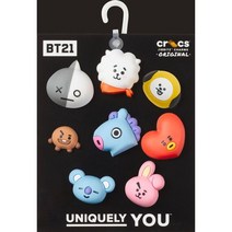 크록스 [갤러리아] [크록스 본사][액세서리] BT21 8 팩 지비츠 10010054