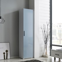 [아이앤]엘리시아 광폭 400 도어 옷걸이 옷장 PF, 옷봉형/그레이(광폭)