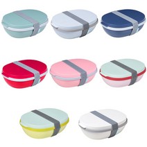 메팔 Mepal Ellipse 듀오 도시락통 런치박스 8종 리미티드 에디션 3종 포함, 노르딕 블루