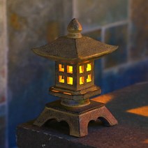석등 조경 지붕 석탑 돌탑 석물 전원주택 꾸미기, 일본식 등대(실내 배터리 모델)