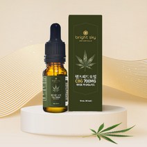 브라이트스카이 7% 햄프씨드오일 CBD CBG 카나비노이드 대마종자유 오일, 10ml