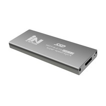 IN NETWORK M 2 SATA NGFF to USB 3 0 외장하드 알루미늄 케이스 IN SSDM2S 실버, 1