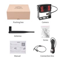 탑차후방카메라 후방블랙박스 자동차카메라 4g wifi 후면보기 백업 카메라 버스 캐러밴 트럭 트레일러 자동차 지원 iphone android devices monito, 4g 와이파이 카메라