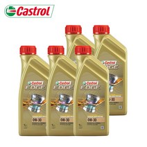 [정품보장] 캐스트롤 엣지 EDGE 5W-30 티타늄 1L X 5개, 캐스트롤 엣지 EDGE 5W-30 1L X 5개