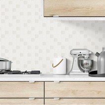 주방 싱크대 벽 리폼 시트지 홈스타일링 접착 스티커 리모델링 붙이는 셀프, 타일발포시트지 벌집화이트