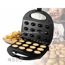 커피콩빵 호두 도넛 핫도그 케이크 굽는 기계 메이커, 화이트 6076 750W 서클