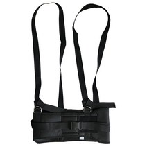 허리 골반 견인벨트 통증 요추견인기 스트랩 재활벨트, 블랙 이중 안전 벨트 암리스 스트레인 패드