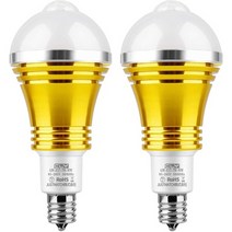 일본직발송 2. CLY LED 전구 인감 센서 라이트 E17 포트 직경 17mm 센서 전구 낮백색 6000K 광명암 센서 L, One Size, One Color