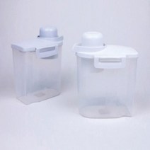 (SM)다용도 밀폐용기 잡곡통 미니쌀통 씨리얼보관통, 대형 / 그레이