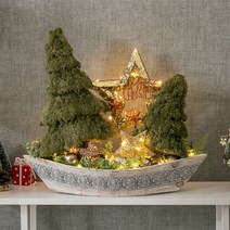 플라워트리 LED 러브이즈트리보트수반set 55cm_P 크리스마스 트리, 웜