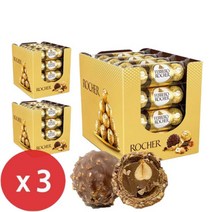 로쉐 발렌타인 선물용 초콜릿 (38g x 16개) x 3개/자유시간/초코무초, 3개, 38g