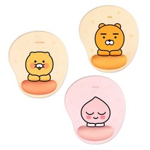 카카오프렌즈 손목 쿠션 마우스 패드 / 손목받침 손목보호 겔타입 마우스패드, 춘식이(베이지)