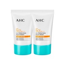 AHC 내추럴 퍼펙션 아쿠아 모이스트 선크림 50ml x2, 2개