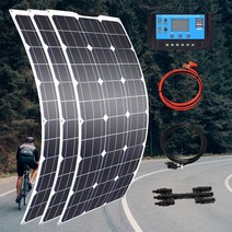 태양광 패널 캠핑카 카니발 개조 아파트 태양열 설치 고효율 400W 강화 유리 태양 전지판 키트 1V 알루미, 06 300W SOLAR KIT