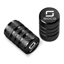 슈퍼쏘코 tc 타이어 밸브 캡 오토바이 액세서리 super soco cpx cumini cux tc 50 tc max wonderer tcmax ts 50 2019 2020, 검은색