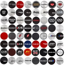 정비소 튜닝 차량 휠 센터 캡 엠블럼 스티커 Advanti SSR 레이싱 XXR 스푼 스포츠 OZ RAYS VOLK VOSSEN ENKEI ADVAN 45mm 로트 당 4 개, [10] MODEL 10, 10.MODEL 10, 4개