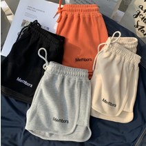 [하나비] 하니메 여성 여름 레터링 밴딩 에므호드 반바지