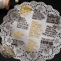 레더스 빈티지 다꾸 영문 레터링 금박 스티커 세트 30매, 07. ERS07