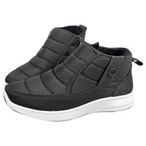 엠엔엑스15 방한 겨울 부츠 여성 발편한 패딩 슬립온 지퍼 방한화 푹신한 털 신발