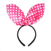 파티짱 바니 머리띠, 땡땡이토끼머리띠(핫핑크)