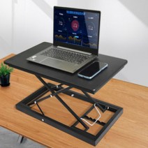 스탠딩워크 슬림 원터치 스탠딩 책상, 블랙