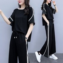 세인트이브 QSQ-8837# 반팔 + 밴딩통바지 멋쟁이 상하세트
