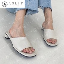 애슬릿 애슬릿 데일리 여성 스티치 뮬 슬리퍼 로우 힐 3cm
