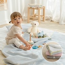 면모달 유아이불 래빗도트 사계절 아기블랭킷 낮잠이불 선물포장