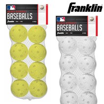 프랭클린 플라스틱 야구공 19885A, 1세트, 플라스틱 야구공 색상랜덤