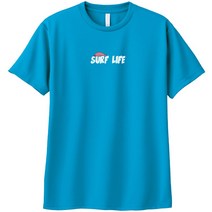 서핑 라이프 물개 라운드 기능성 쿨론 반팔티 남자 여자 쿨티셔츠