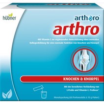 휴브너 아르트로 독일 관절 영양제 과립 파우더형 60포 x 3팩 3개월분 hubner arthro