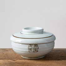 희고백자 탕기(소) 죽그릇 전통 한식기, 희고백자탕기(소)_세트