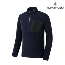 김영주 남성 라운딩 포켓 기모 집업 티셔츠