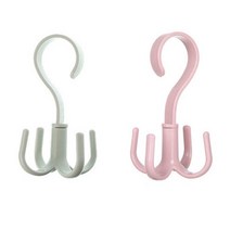 달자샵 2P+2P 문어발4구 360도 회전 고리 다용도 행거 후크, 2Pcs+2Pcs, 그린