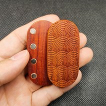 마그네틱 피젯 슬라이더 EDC 장난감 스트레스 방지 성인 핸드 스피너 하드 우드 푸시 해소 감각 완구 자폐, 03 Ripples Rosewood B