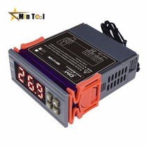 DC12V 24V MH1210W 온도 컨트롤러 AC90250V 10A 220V 온도 조절기 레귤레이터 센서50 110C 가열 냉각, DC24V