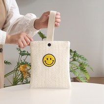 스마일 미니에코백 미니토트백 원마일웨어 마실가방 산책가방 누빔가방 미니손가방 에코토트백 미니핸드백