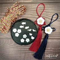 빛고운 자개 장식 모음/비녀만들기/혼주 브로치 재료/전통 공예 재료, 큰꽃1개