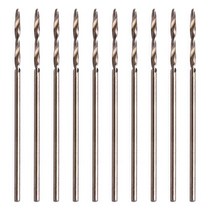 새로운 10pcs 1mm M35 삼각형 생크 HSS-CO 코발트 트위스트 드릴 나선형 드릴 비트 세트, 갈색