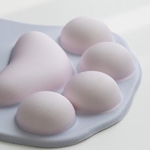 퍼퓨미아 고양이발바닥 젤패드 손목보호 쿠션 마우스패드, 8개, 블랙 오렌지