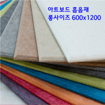 아트보드 흡음재 방음재 롱사이즈 600mmx1200mm, 블랙